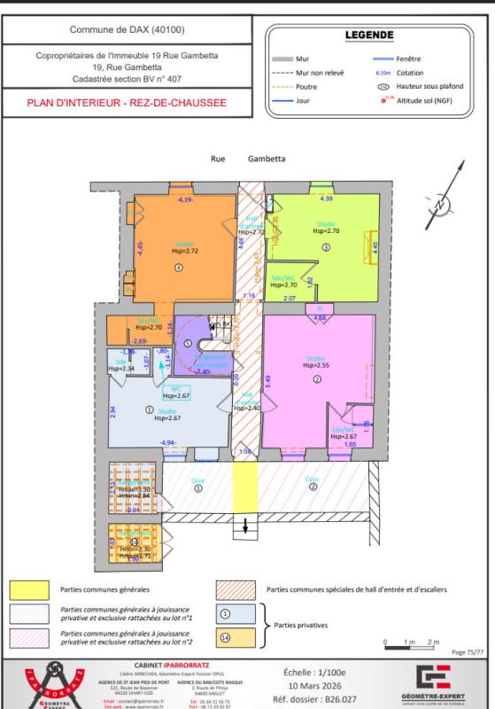 DAX LOT N°1 STUDIO DE TYPE 1 EN PLATEAU  PROCHE CENTRE VILLE DE DAX 3