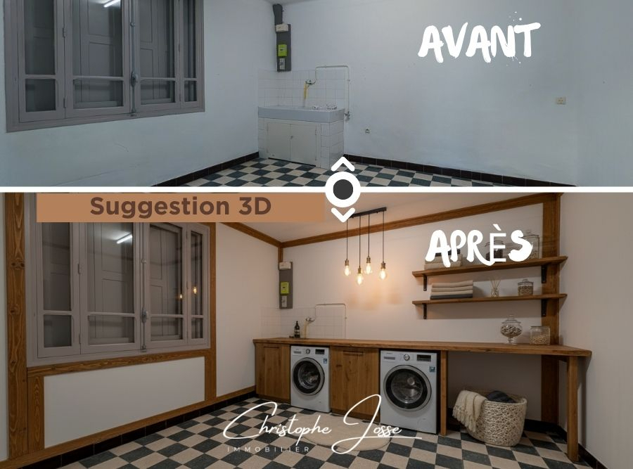 SIGEAN Maison de village avec garage 3 voitures, dépendances, caves et vastes terrasses 9