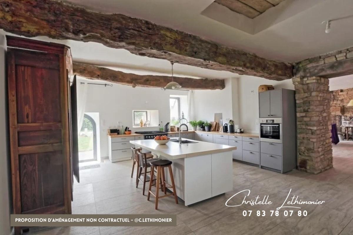 LAILLE 35890 LAILLÉ - Longère + Grange - 6 Pièces  - 169 m2 3