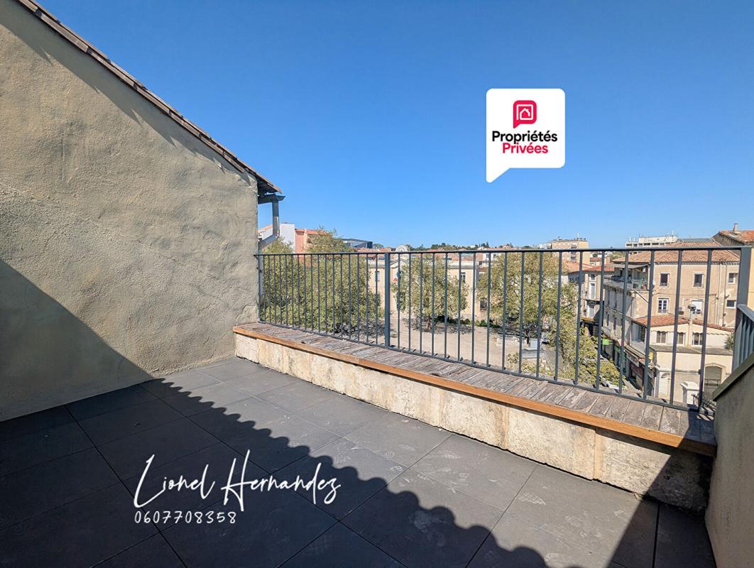 ALES Alès, centre historique : Appartement Duplex d'exception - 125 m² - Dernier étage - Terrasse tropézienne avec vue panoramique 1