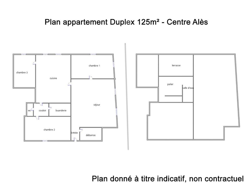 ALES Alès, centre historique : Appartement Duplex d'exception - 125 m² - Dernier étage - Terrasse tropézienne avec vue panoramique 17