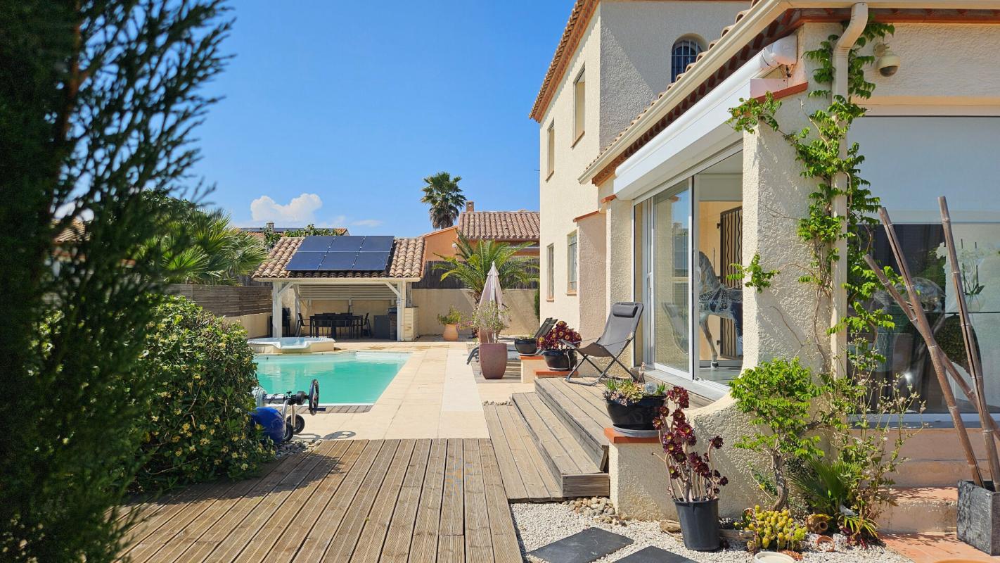 LATOUR-BAS-ELNE Maison 3 faces récente avec piscine, spa et garage 1