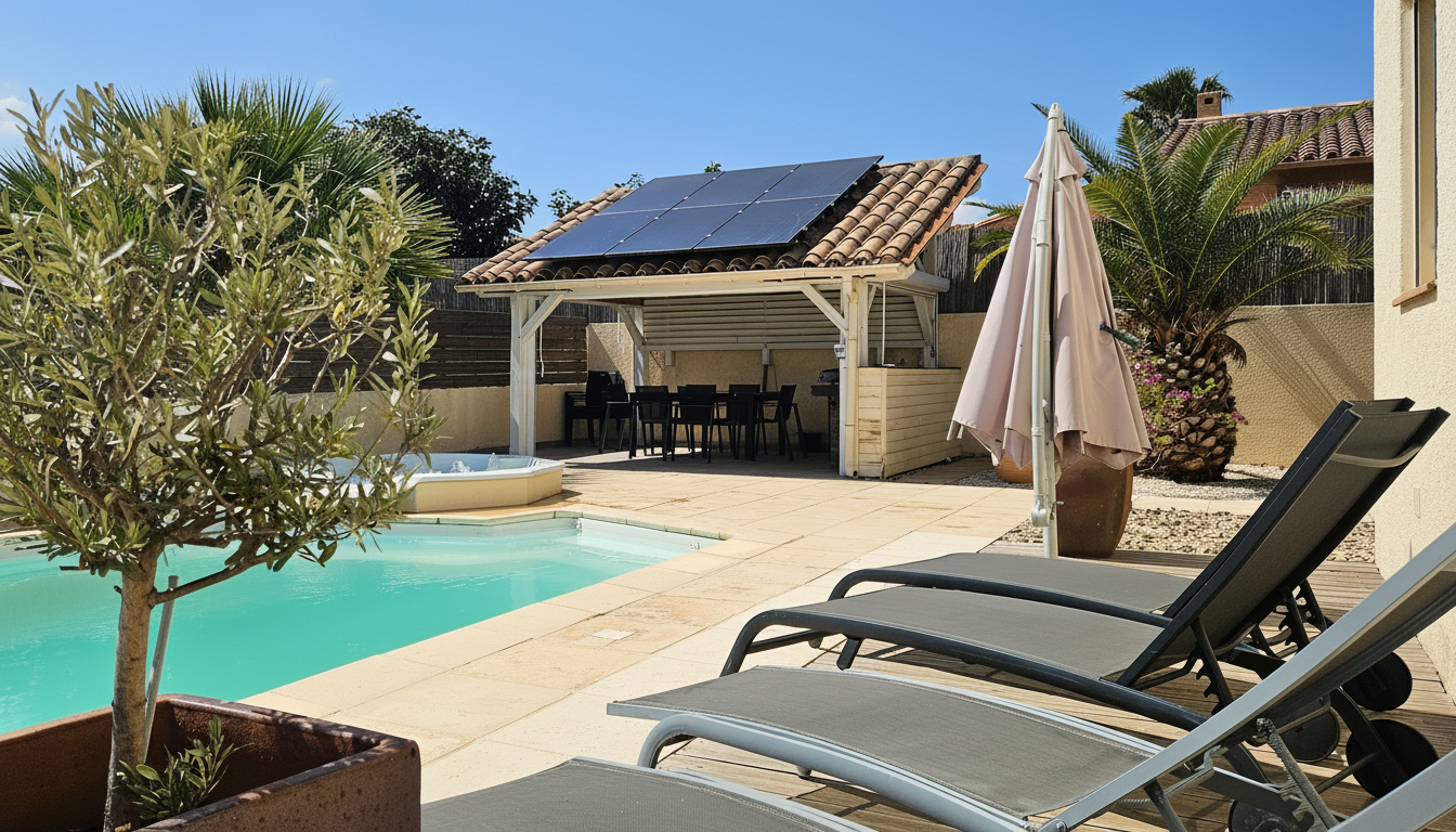 LATOUR-BAS-ELNE Maison 3 faces récente avec piscine, spa et garage 2