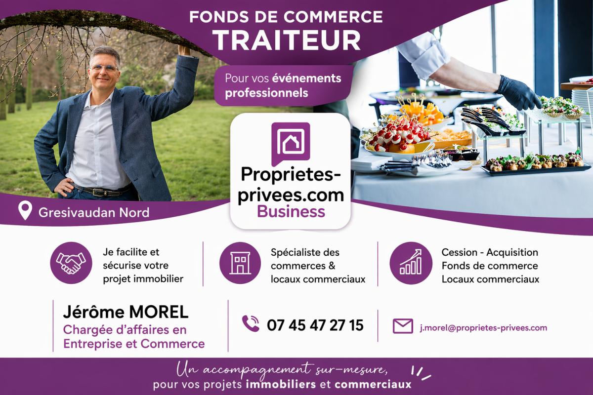 PONTCHARRA FONDS DE COMMERCE : TRAITEUR, 12% RENTABILITÉ ? LOYER TRÈS FAIBLE ? IDÉAL INVESTISSEUR 1