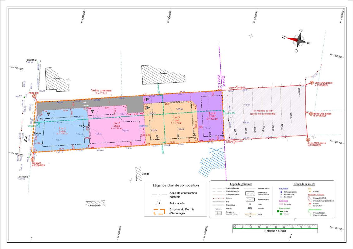 LONGECHENAL Terrain constructible viabilisé de 776 m2 à Longechenal 4