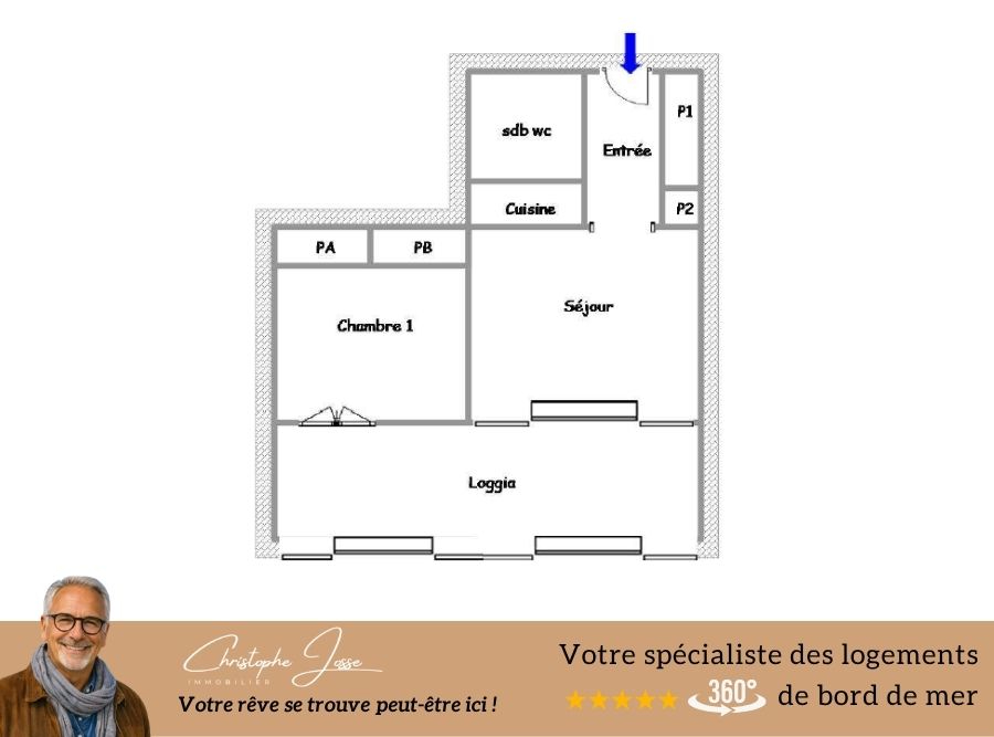 PORT LEUCATE Appartement  4-6 couchages face mer 11