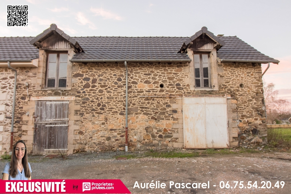 ARNAC-POMPADOUR * EXCLUSIVITE * ARNAC - POMPADOUR (19230) : Grange en pierre à rénover en Maison - ENV. 140m² - terrain de 388m2 - 49 990 18