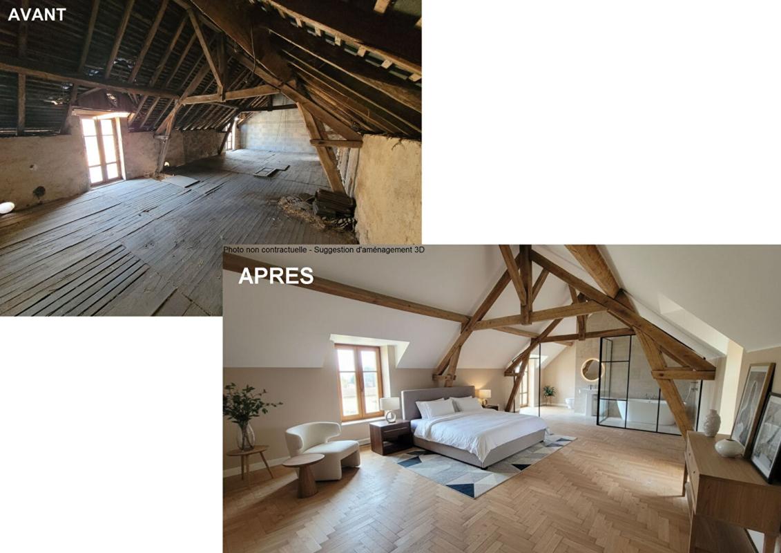 ARNAC-POMPADOUR * EXCLUSIVITE * ARNAC - POMPADOUR (19230) : Grange en pierre à rénover en Maison - ENV. 140m² - terrain de 388m2 - 49 990 4