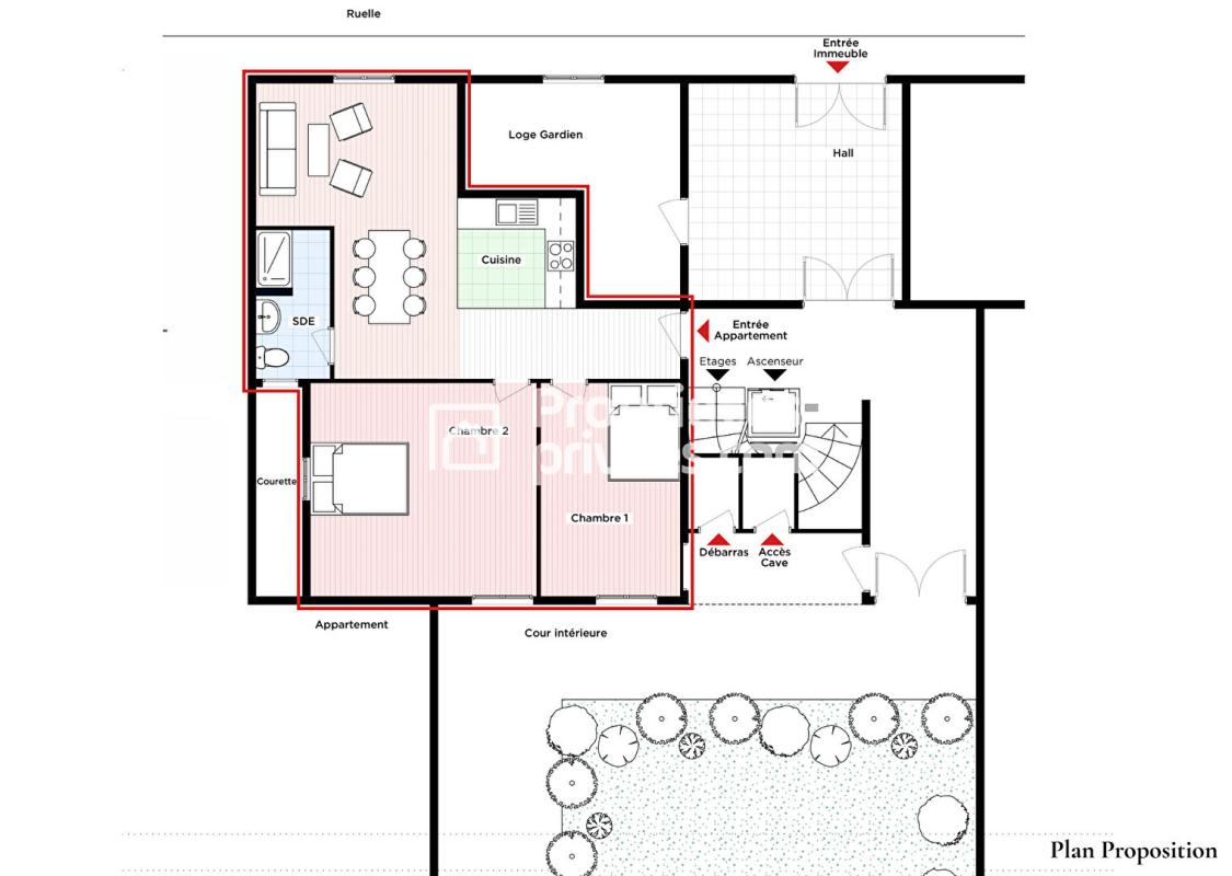 PARIS-15E-ARRONDISSEMENT 75015 PARIS - Profession libérale - Appartement T3 - 2 chambres - 61.7 m2 - Proximité Tour Eiffel 12
