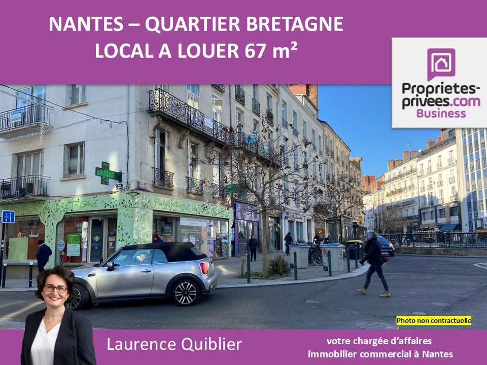 NANTES 44000 NANTES - LOCAL COMMERCIAL A LOUER 67 M² , QUARTIER BRETAGNE 1