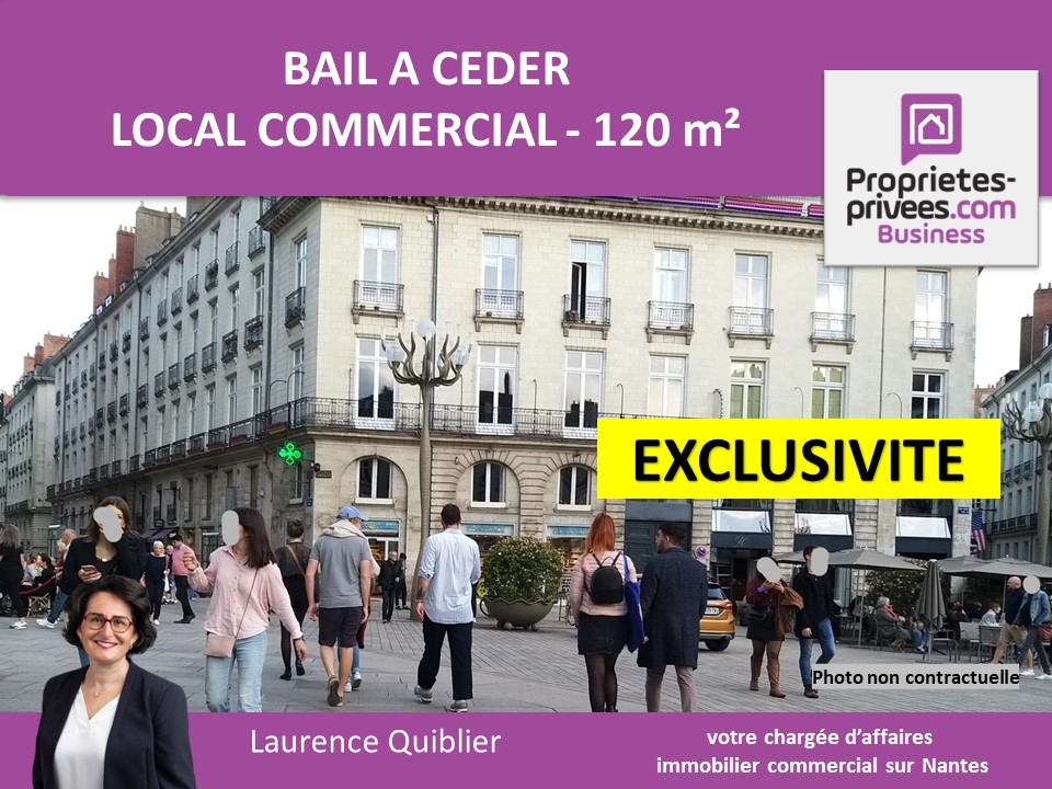 NANTES 44000 NANTES EXCLUSIVITE  - CESSION DE BAIL, LOCAL COMMERCIAL 120 M² 1
