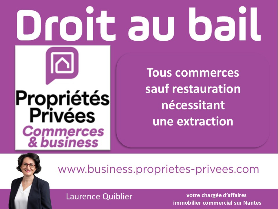 NANTES 44000 NANTES - BAIL A CEDER, LOCAL COMMERCIAL 40 m² - QUARTIER GRASLIN 8