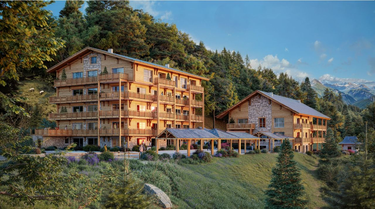 LES GETS LES GETS , Appartement standing ,2 pièces 49 m2 , 603 000 euros  1h15 de Genève , 2h20 de Lyon 1