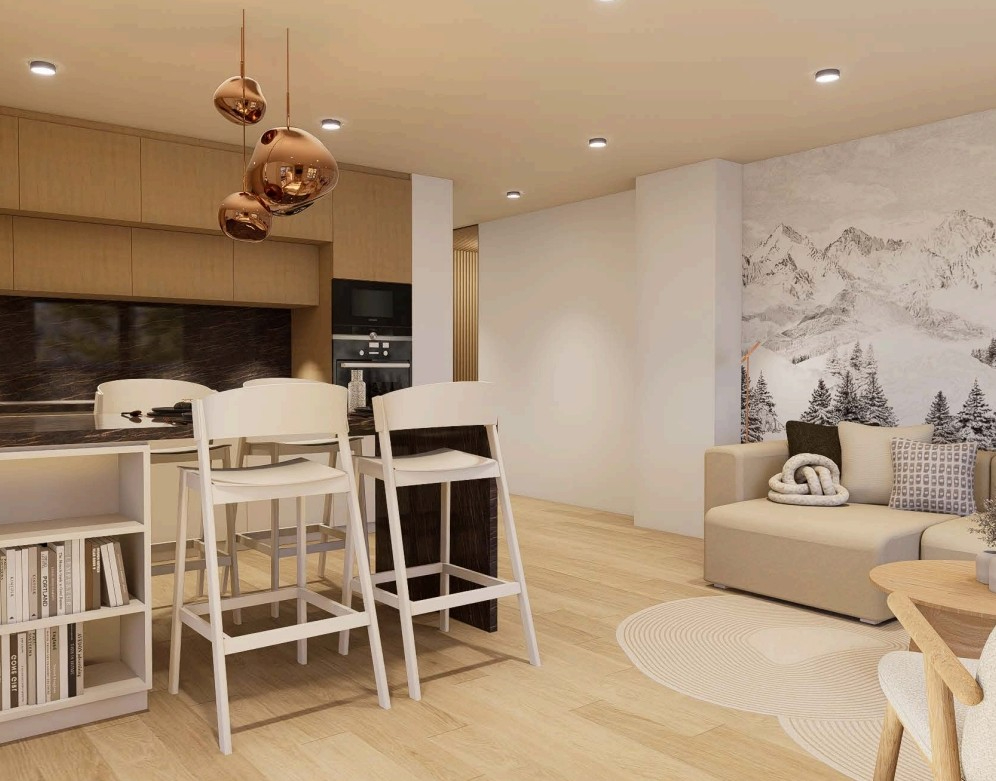 LES GETS LES GETS , Appartement standing ,2 pièces 49 m2 , 603 000 euros  1h15 de Genève , 2h20 de Lyon 3