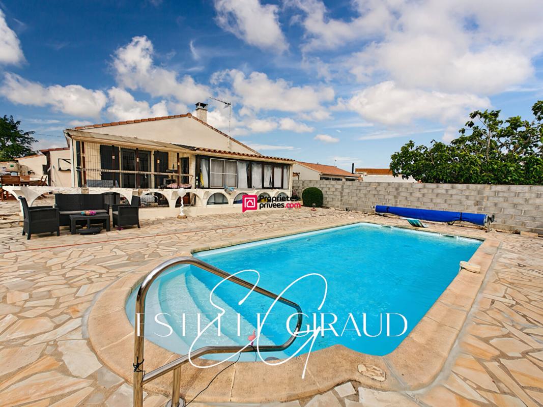 SAINT-NAZAIRE-D'AUDE Au Somail : Villa 4 faces avec piscine, rénovée, prête à vivre 2