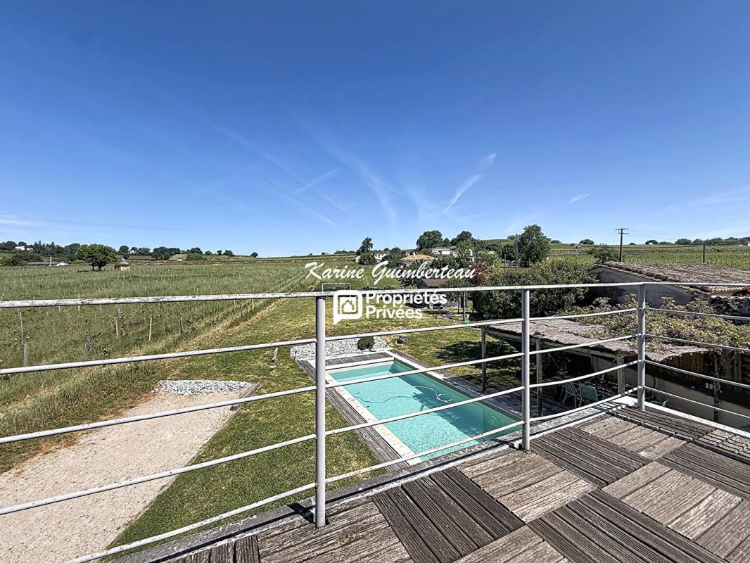 FRONSAC Fronsac : Maison familiale avec piscine et vue 11