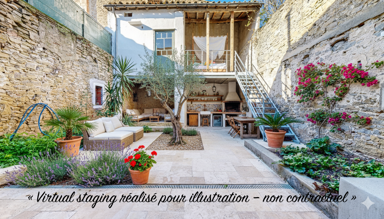 CARCASSONNE MAISON DE VILLE R+1 avec GARAGE, DEPENDANCES et EXTERIEUR 4