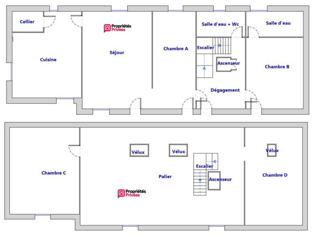 BAUDRES Baudres - longère de plain-pied 180 m² - 6 pièces/4 chambres - ascenseur - jardin arboré 14