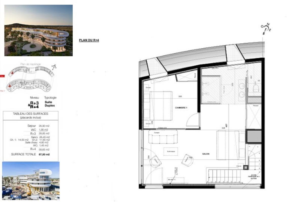 LE CAP D'AGDE Le haut de gamme s'invite dans ce Duplex de plus de 87 m² au sein du village naturiste du Cap d'Agde 5