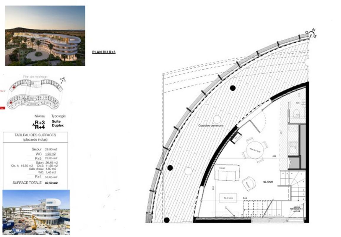LE CAP D'AGDE Le haut de gamme s'invite dans ce Duplex de plus de 87 m² au sein du village naturiste du Cap d'Agde 6