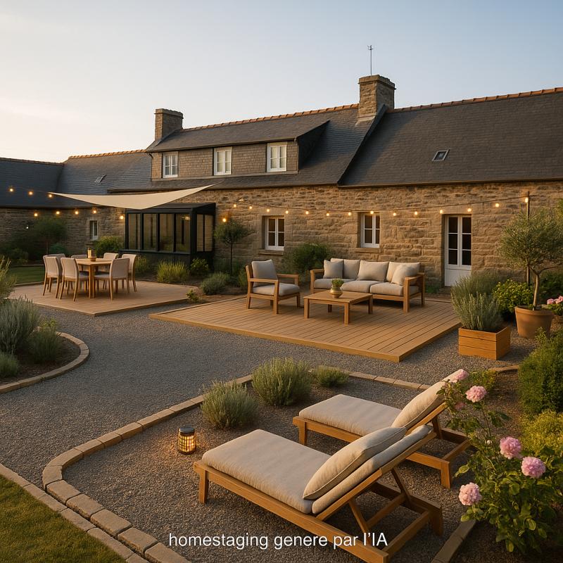 PLEUMEUR-GAUTIER Corps de ferme en pierre à Pleumeur-Gautier , 4 ch potentielles ,Dépendances , 14 912 m² ,Proche plages (Côtes-d'Armor) 4