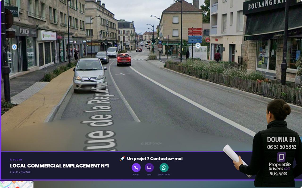 CREIL AFFAIRE RARE - LOCAL COMMERCIAL VITRINE RUE DE LA RÉPUBLIQUE - CREIL 1