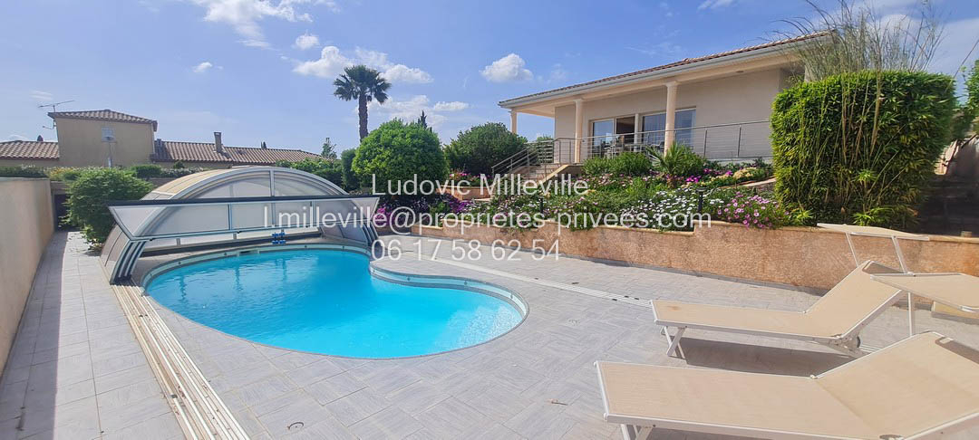 MAGALAS Jolie villa de 156m² avec grand  garage/piscine sur jardin paysager de 1161m² 3