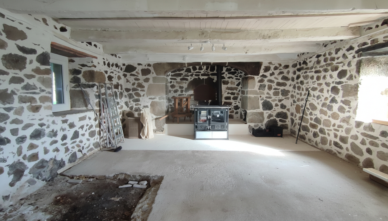 MENET Maison en pierre avec source, dépendances et vue panoramique , Menet (15400) 9