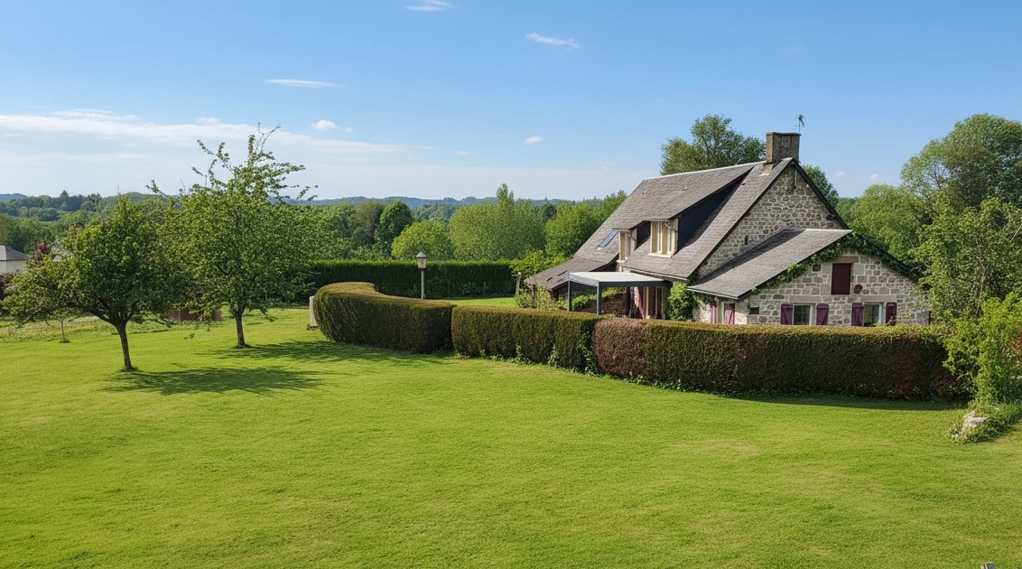 ROCHE-LE-PEYROUX Maison de caractère en pierre avec dépendances et beau terrain plat à Roche le Peyroux 19160 1