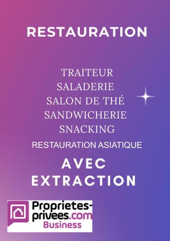 PARIS-11E-ARRONDISSEMENT 75011 PARIS : SALON DE THÉ SNACK RESTAURATION 52 M² - EXTRACTION - POSSIBLE POUR UN BAR - RESTAURANT - TRAITEUR - RUE VIVANTE ET FRÉQUENTÉE À FORT PASSAGE 1
