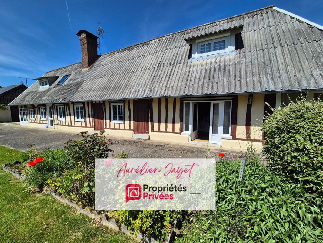 GRAINVILLE-YMAUVILLE Beau potentiel -longère avec vie de plain pied - terrain de 2500m² 1