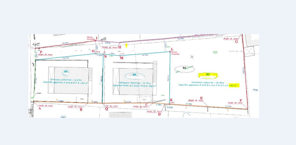 LE TAMPON 97430 secteur 14ème /Pont d'Yves Terrain 800 m2 borné en zone Uc 2