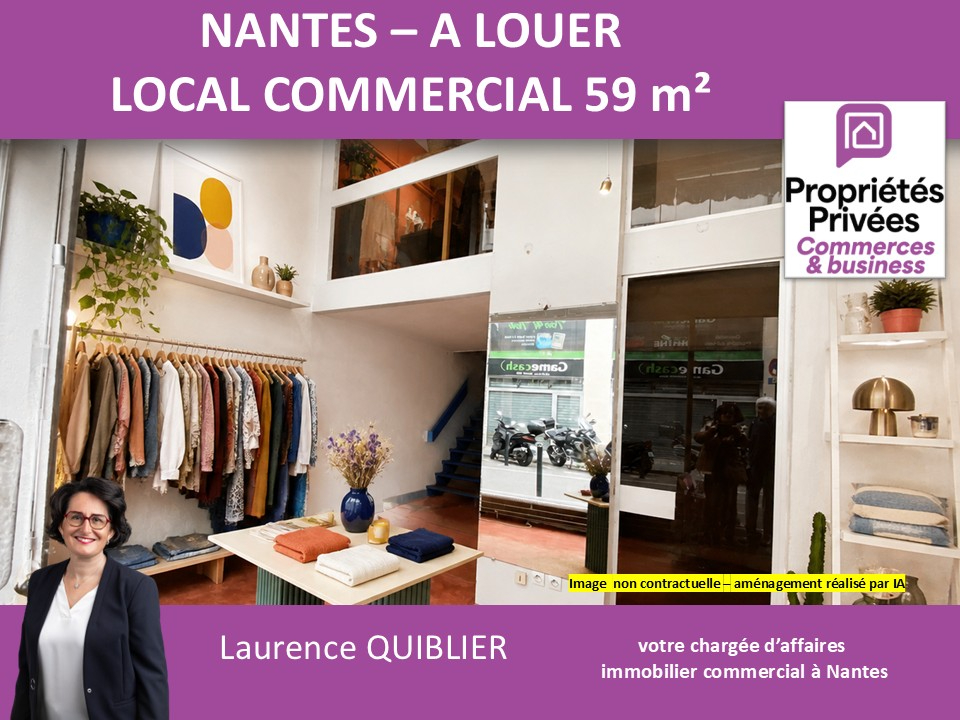NANTES 44000 NANTES - LOCAL COMMERCIAL 59 m² A LOUER - PROCHE PLACE ROYALE 1