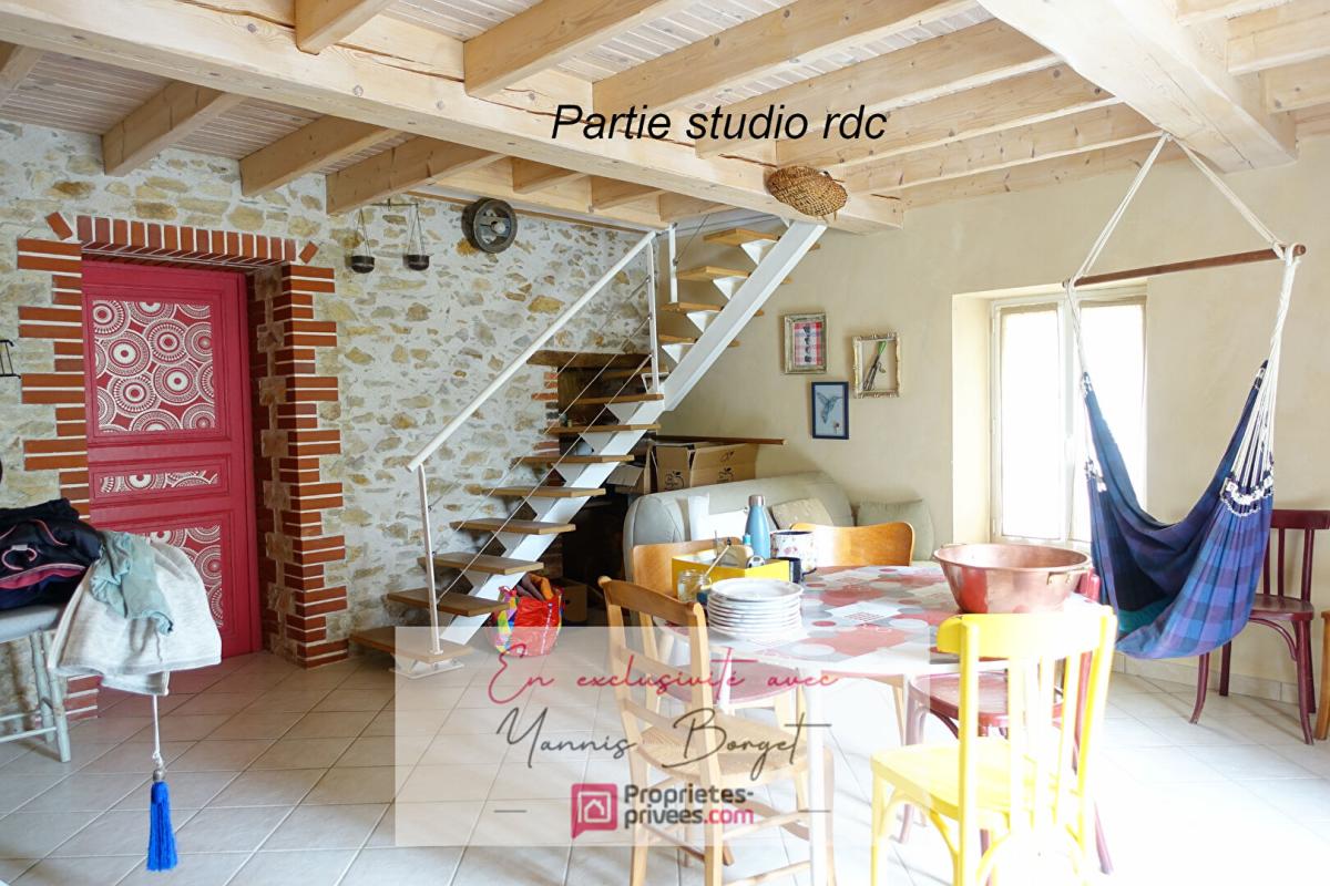 CHAUCHE Maison de caractère 181 m², studio annexe, garage, jardin arboré 16