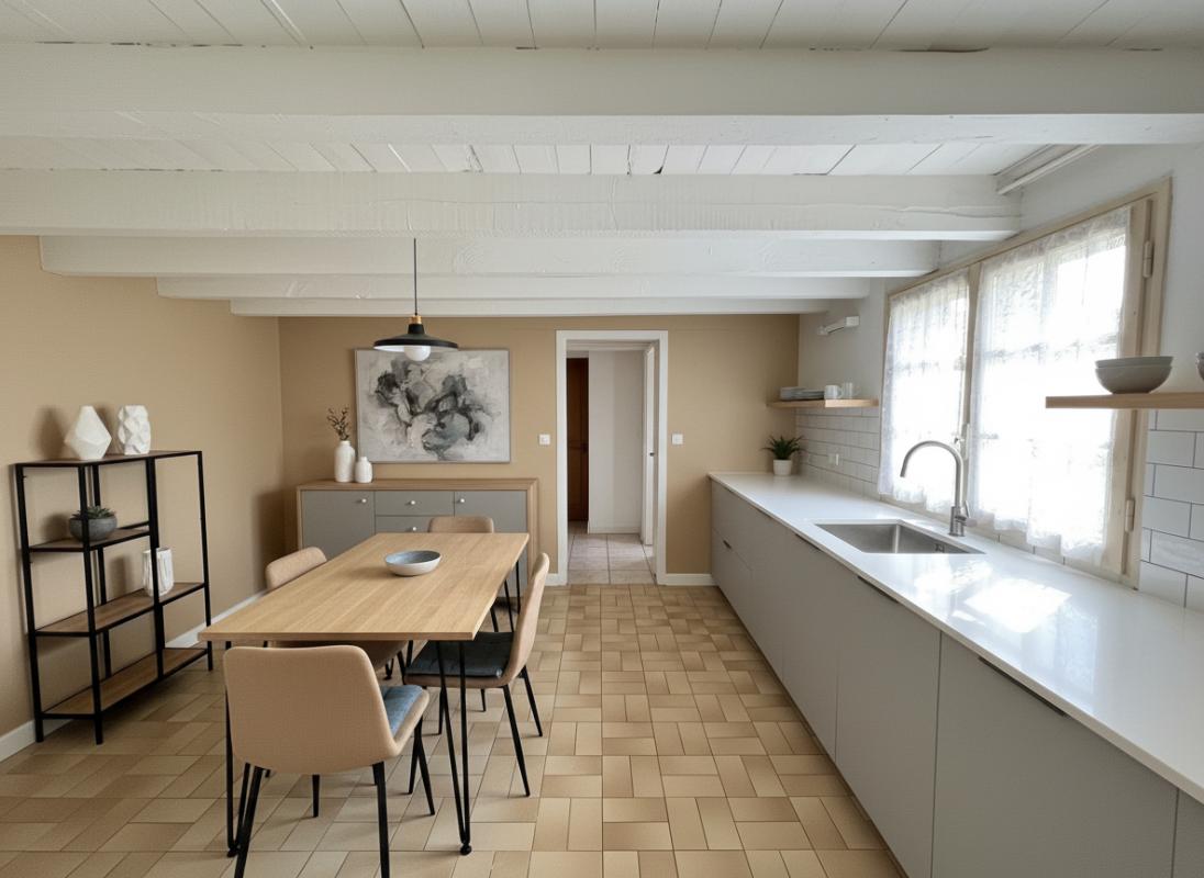 MONSEMPRON-LIBOS Maison atypique mitoyenne d'un côté, de 77 m2, 2 chambres, 180 m2 de terrain 3