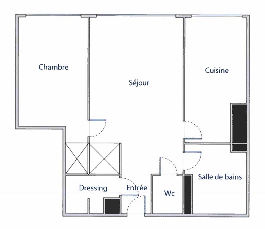 PARIS-17E-ARRONDISSEMENT Appartement Paris 2 pièce(s) 46.89 m2 11