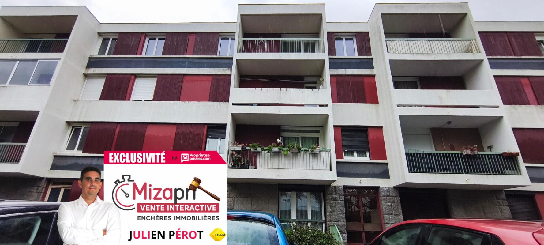 SAINT-BRIEUC Exclusivité ! Vente interactive, APPEL d'OFFRES. Côtes d'Armor 22000 SAINT-BRIEUC. 2 lots, appartement 3 chambres avec cave et balcon 1