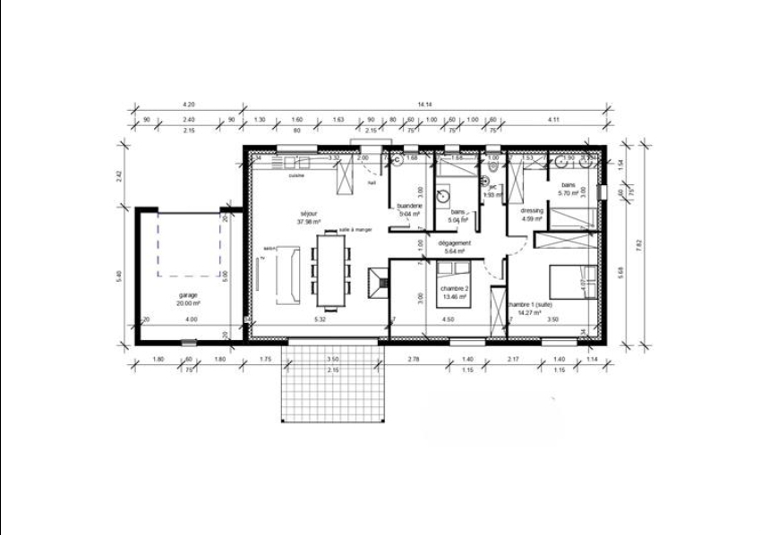 PERI Terrain de 1200 m² avec PC purgé pour maison de 110 m² 5