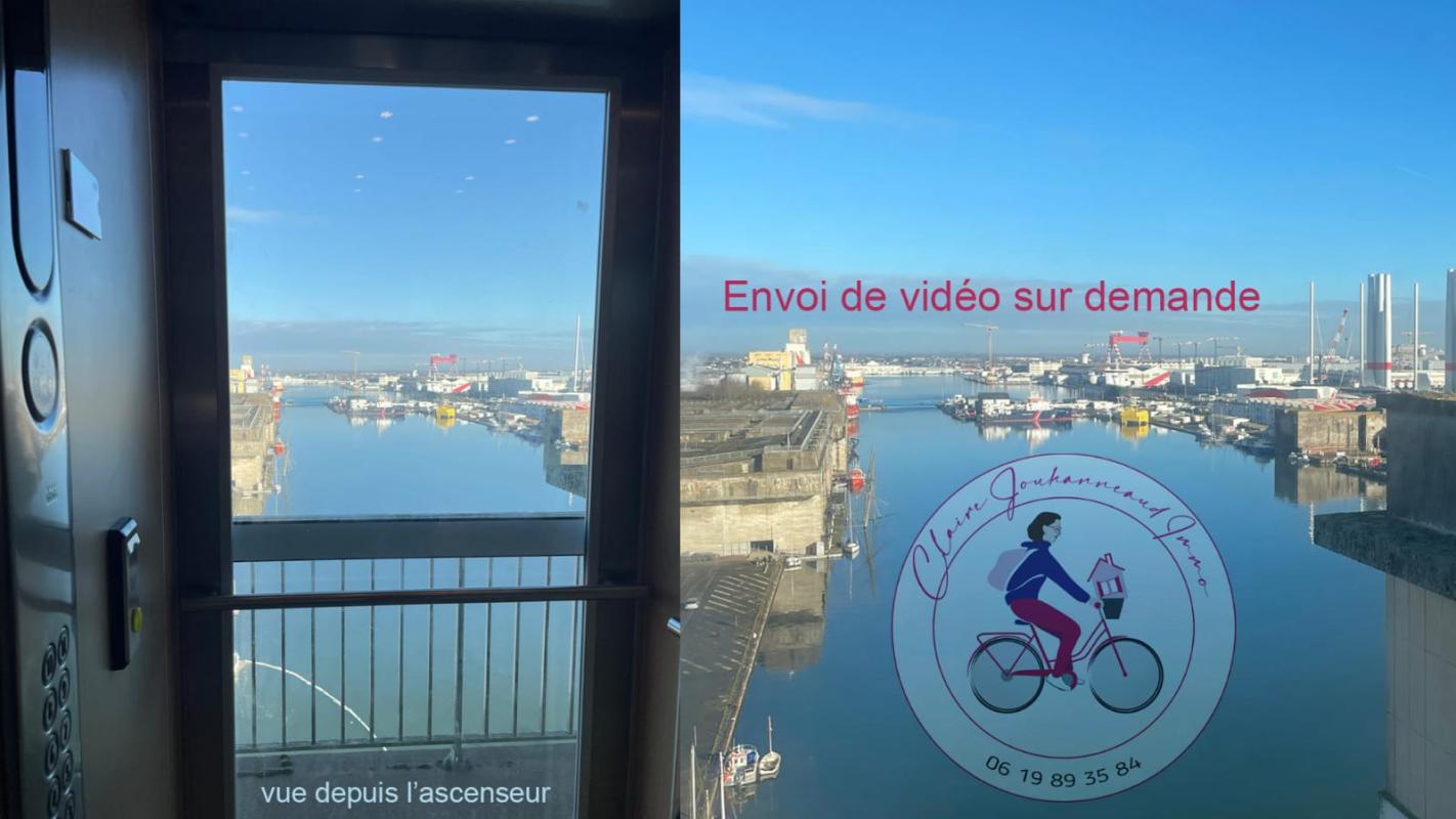 SAINT-NAZAIRE Appart vue port et mer -  2 chambres - 75 m² - 14