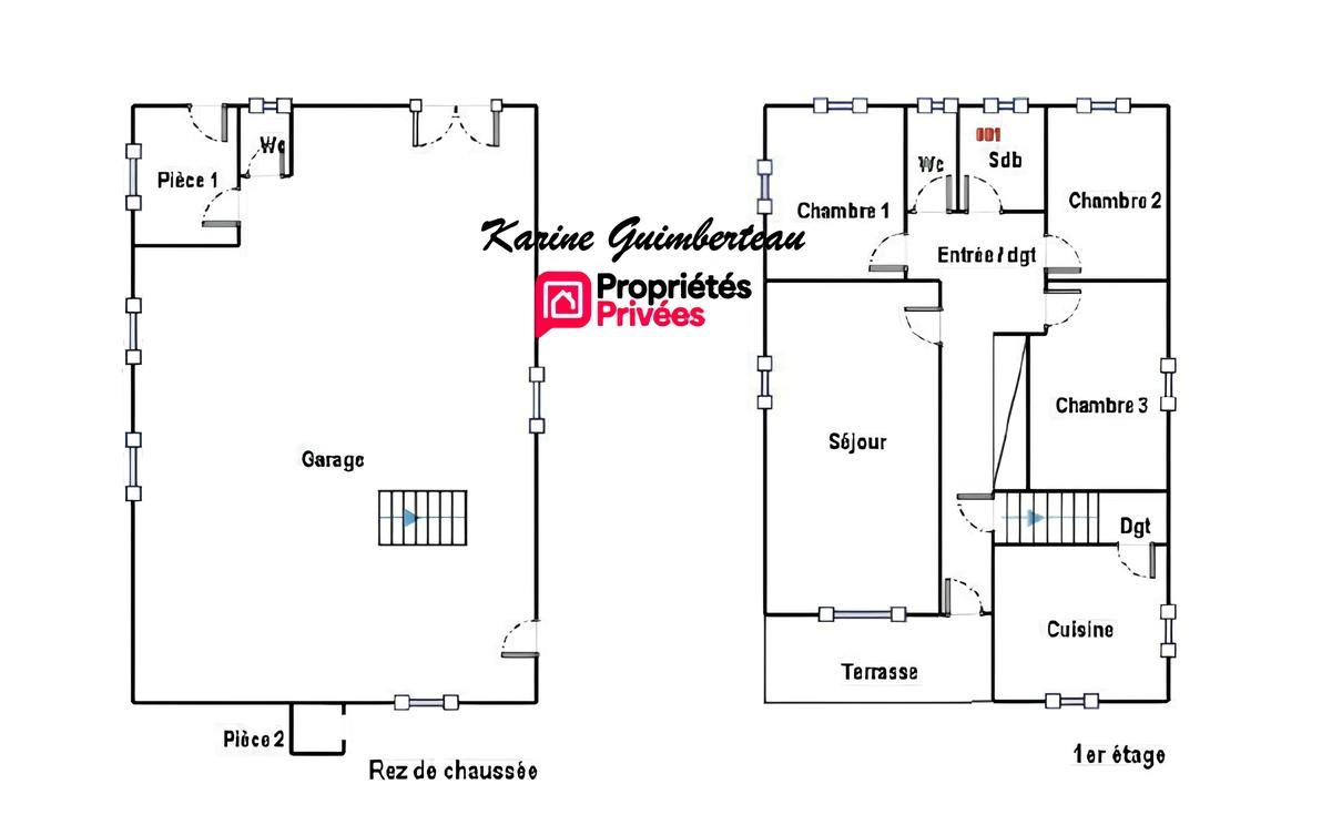 SAINT-DENIS-DE-PILE Axe passant : Saint Denis De Pile / Maison 3 chambres - garage - jardin 4