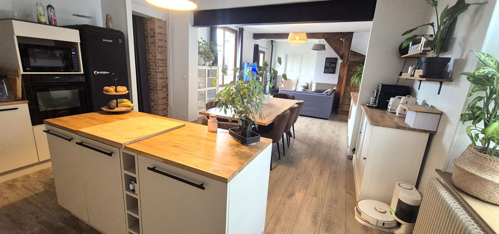 SAINT-DIZIER Belle Maison en Pierre ou de Caractère de 160 m² Entièrement Rénovée avec Cour de 140 m², Patio, Cave avec Chaufferie Gaz de 76 m², 2 Terrasses avec Barbecue, Garage avec Atelier de 45 m² et un joli Terrain Clos et joliment Arboré de 452 m² 4
