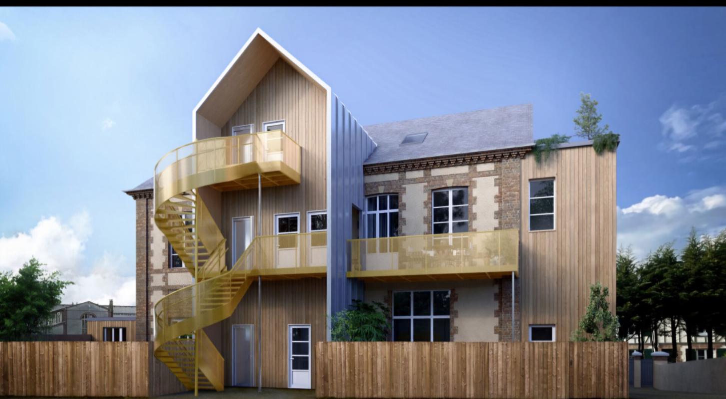LES ANDELYS Les Andelys centre ville 27700 - Maison de ville de 380 m2 à rénover (5 appartements possibles) sur environ 1.045 m2 de terrain plat - Prix : 174.000 1