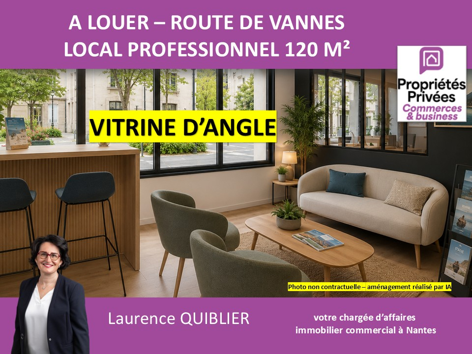 NANTES 44100 NANTES - ROUTE DE VANNES BUREAUX COMMERCIAUX 120 M² A LOUER 1