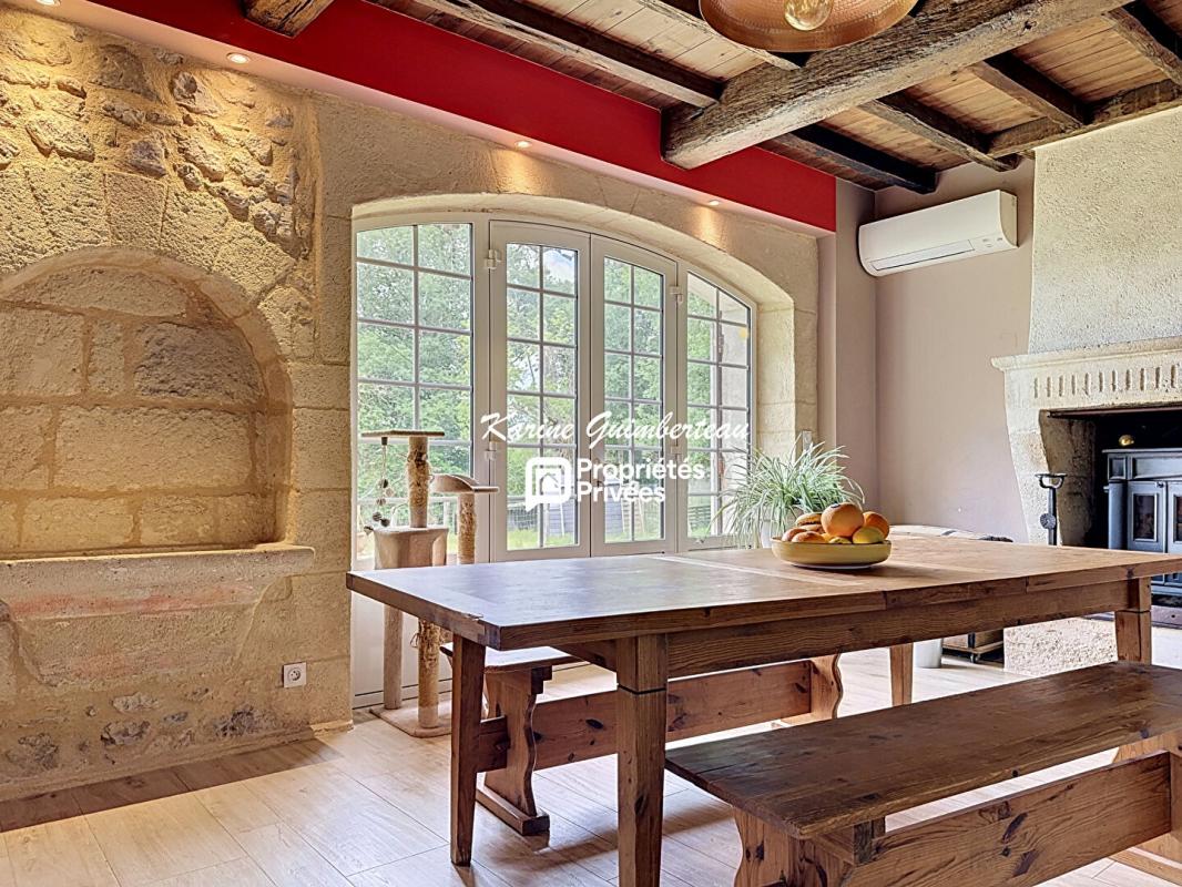 GALGON Maison en pierre + gîte + près + bois + étang 5