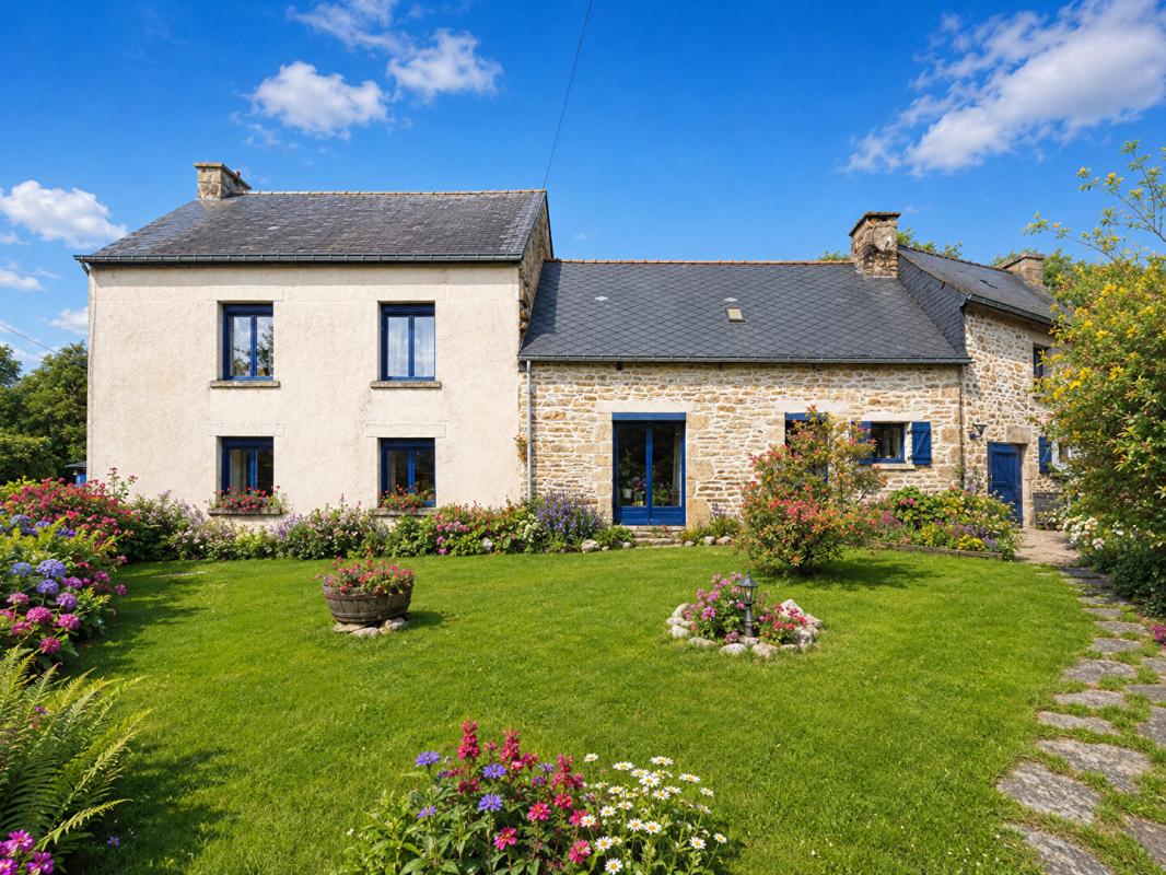 PRIZIAC Belle maison en pierres  de 1901 avec  de nombreuses dépendances -134 m² habitables + 236 m2 aménageables supplémentaires - Terrain de 1 850 m² - Environnement calme et verdoyant 6