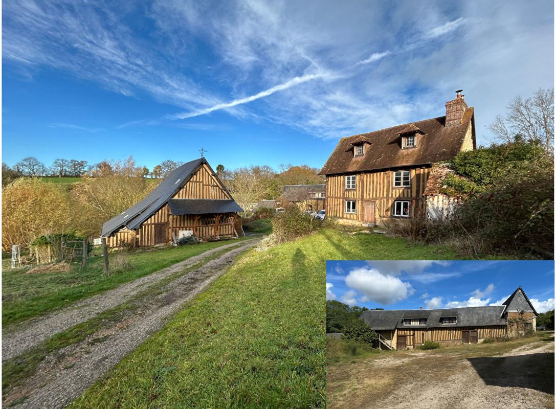 CAMBREMER 14340 Cambremer Ancien corps de ferme du XV è siècle 393 000 Euros 1