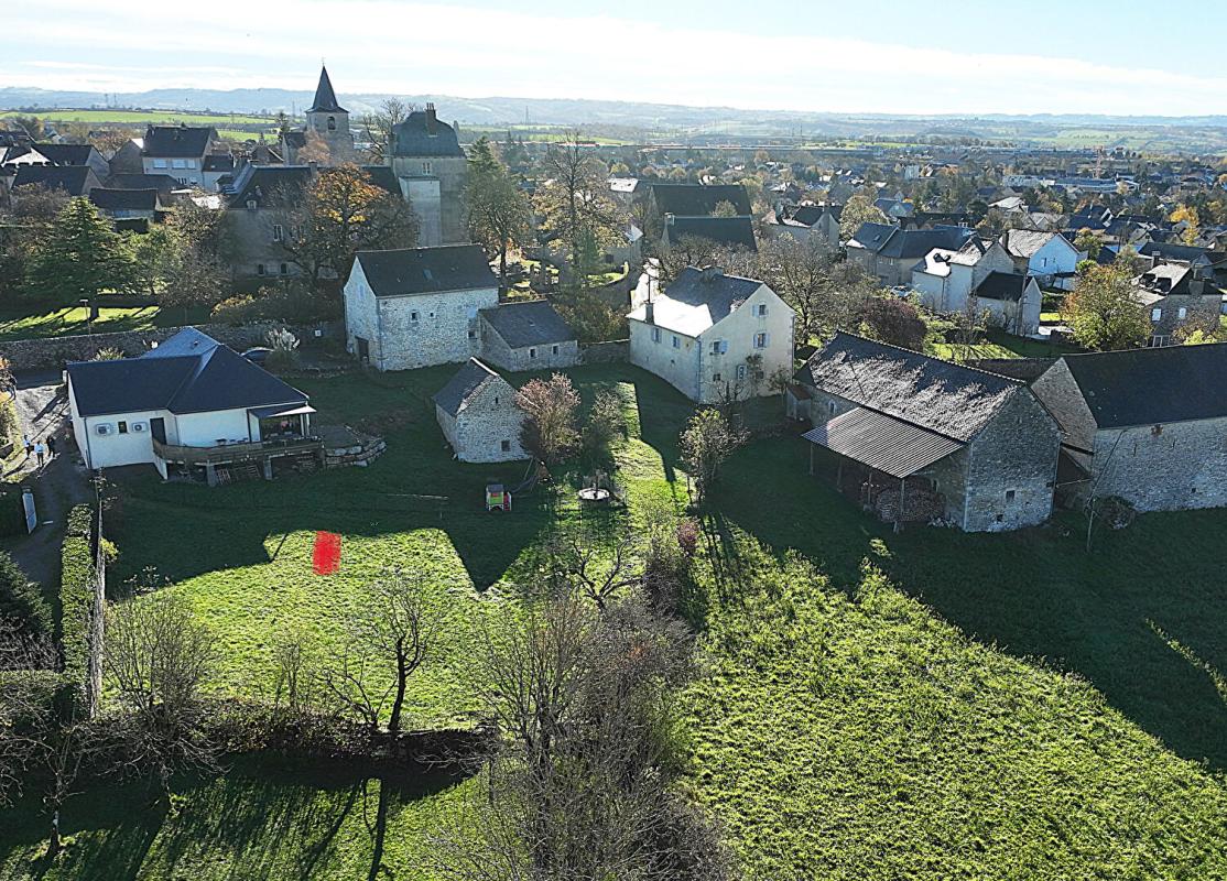 SEBAZAC-CONCOURES Rare terrain viabilisé de 855 m² vue nature, impasse calme, proche Rodez 5