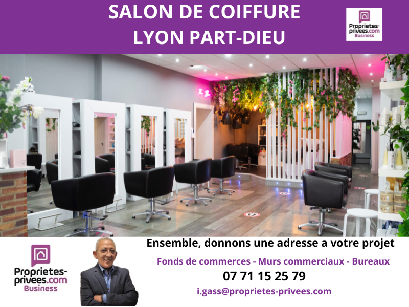 LYON-3E-ARRONDISSEMENT 69003 LYON - SALON DE COIFFURE MIXTE ET SOINS DE BEAUTÉ, EMPLACEMENT N°1 ? LYON 3 1