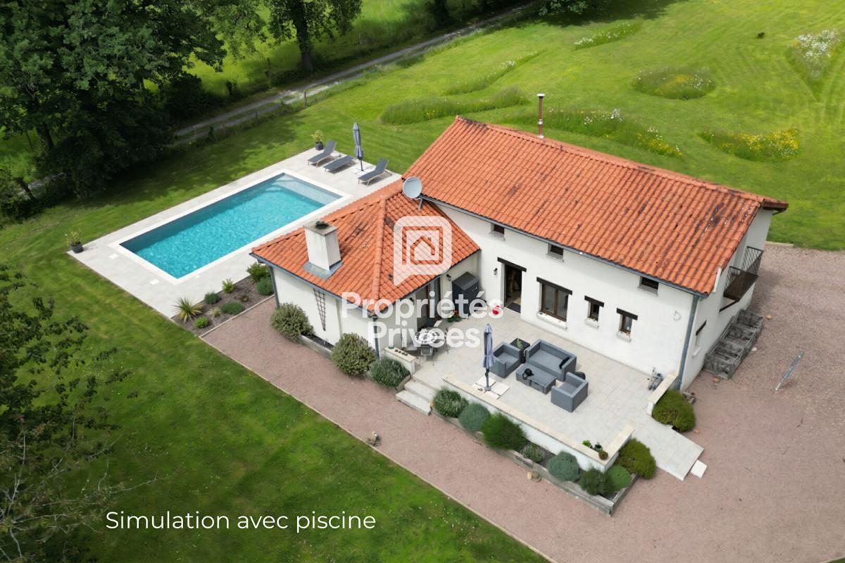 NONTRON MAISON DE CARACTERE CONTEMPORAINE DE 159 M² - PRESTATIONS HAUT DE GAMME - 3 SUITES PRIVATIVES - TERRAIN DE 6 180 M² A NONTRON 15