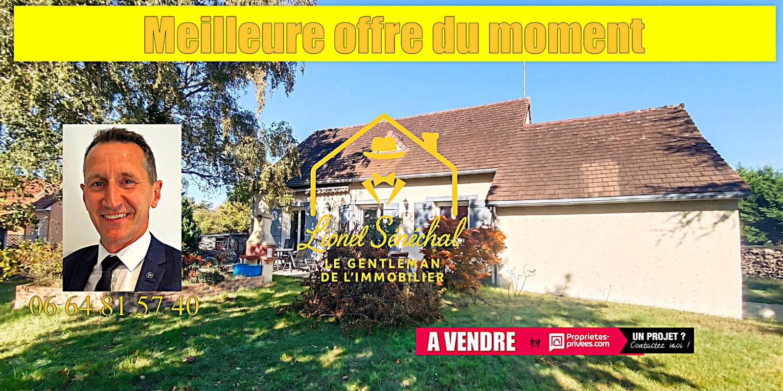 BRETTE-LES-PINS Maison 8 pièces de 135 m2 habitables avec un sous sol complet sur une parcelle de plus de 1 700 m2 1